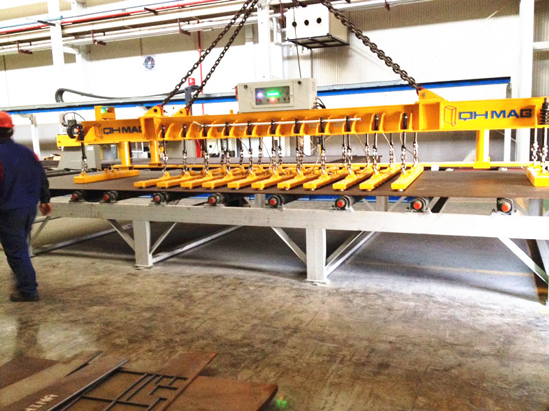 千豪切割线上下料电永磁吊具,钢板吊具