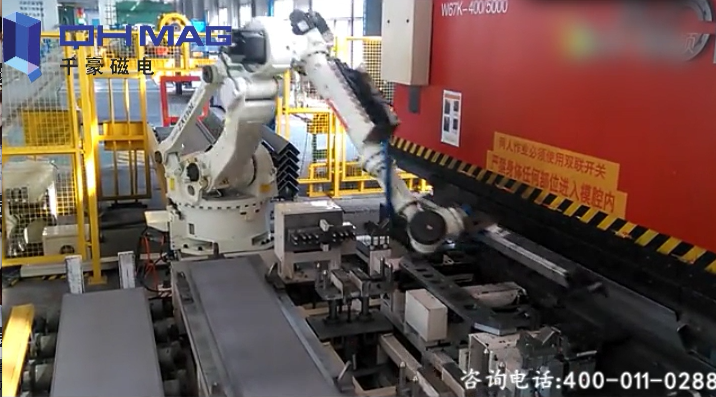 机器人折弯电永磁, 机械手夹爪, 吸盘机械手|千豪磁电