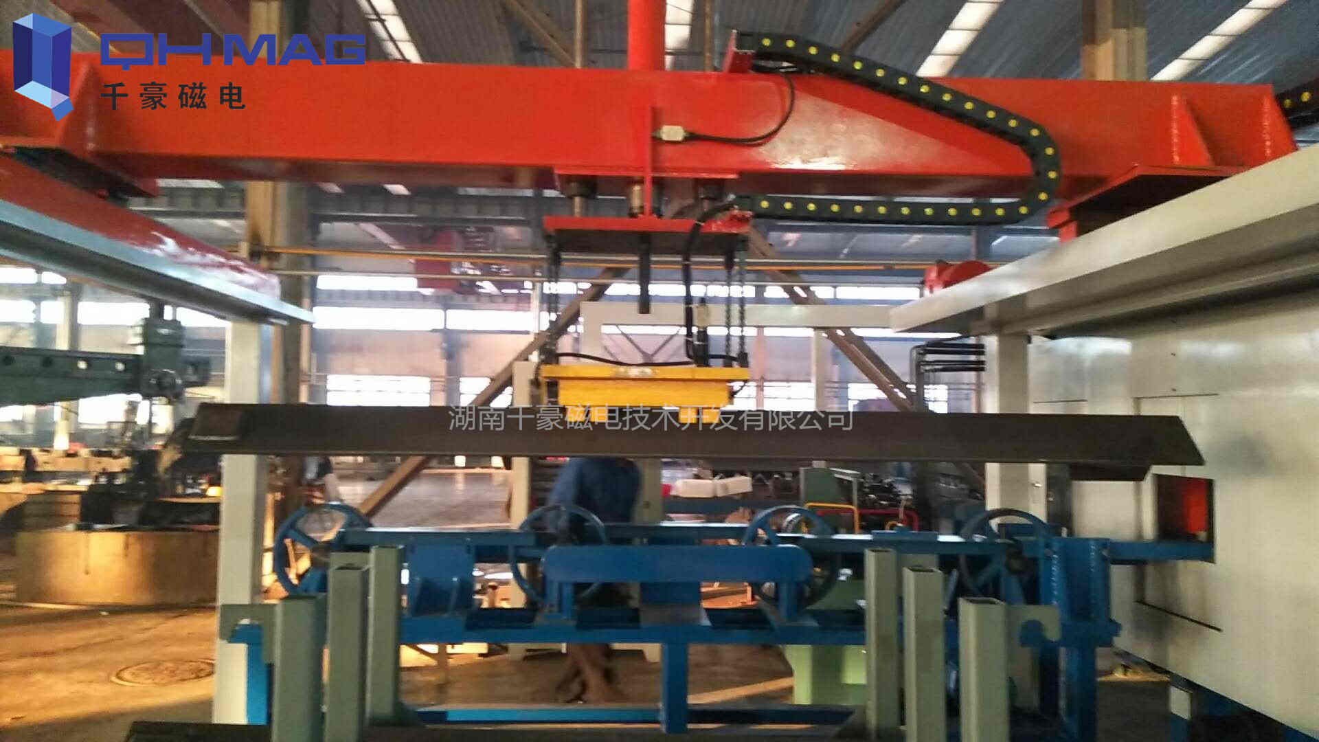 机器人电永磁搬运角铁,电永磁铁自动化上下料|千豪磁电